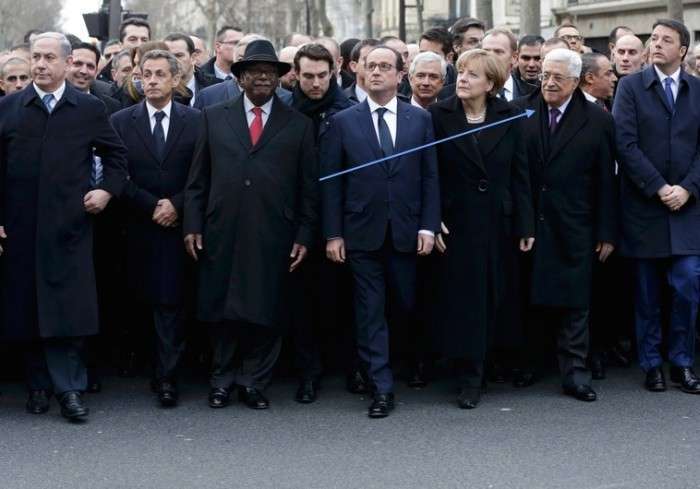 Хто побував на «Марші єдності» в Парижі (20 фото)
