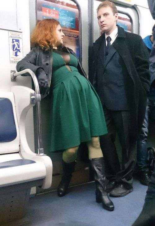 Незвичайні пасажири в метро Санкт-Петербурга (42 фото)