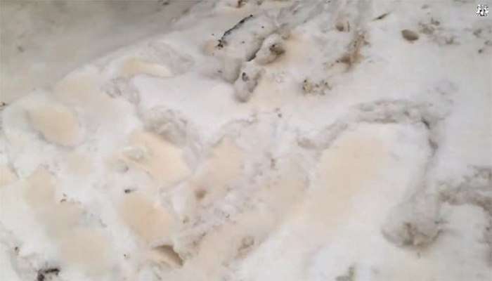 Саратов покритий помаранчевим снігом (15 фото + відео)