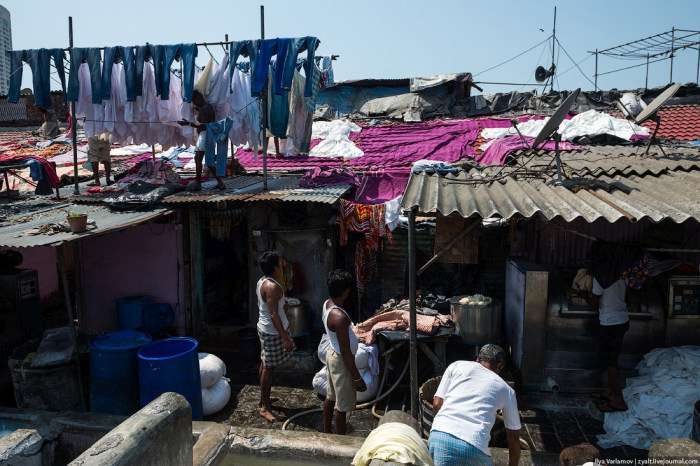 Дхобі-Гхат – район прачок в Мумбаї (26 фото)