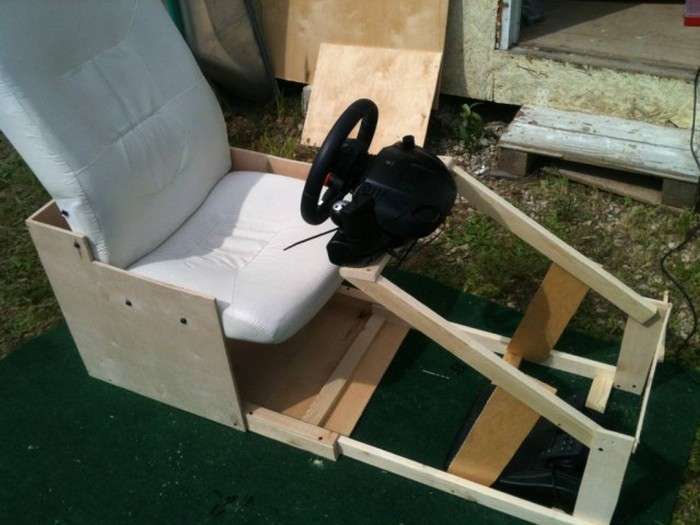 Саморобний розкладне гоночне крісло для автосимулятора (36 фото + відео)
